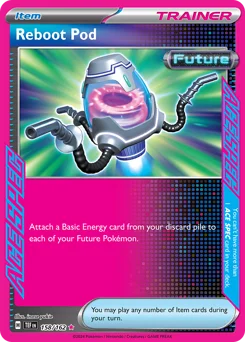 Reboot Pod Pokemon card from Temporal Forces, card number 158