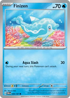 Finizen Pokemon card from Twilight Masquerade, card number 59