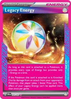 Legacy Energy Pokemon card from Twilight Masquerade, card number 167