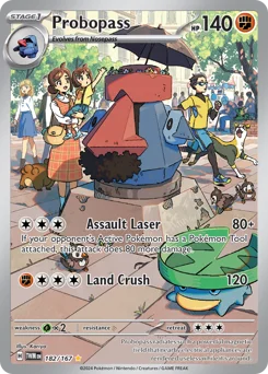 Probopass Pokemon card from Twilight Masquerade, card number 182