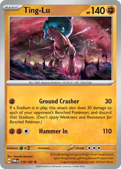 Ting-Lu Pokemon card from Twilight Masquerade, card number 110
