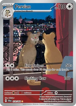 Persian Pokemon card from Shrouded Fable, card number 78