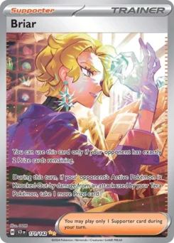 Briar Pokemon card from Stellar Crown, card number 171