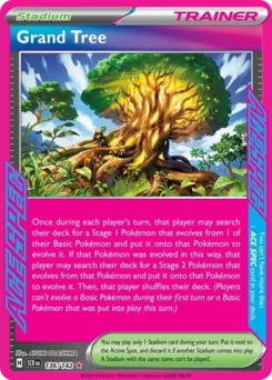 Grand Tree Pokemon card from Stellar Crown, card number 136