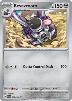 Revavroom Pokemon card from Stellar Crown, card number 109