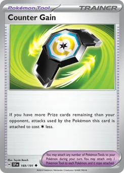 Counter Gain Pokemon card from Surging Sparks, card number 169