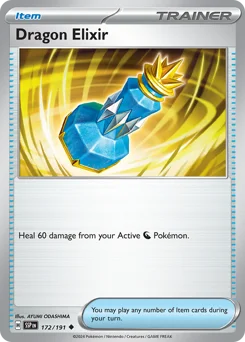 Dragon Elixir Pokemon card from Surging Sparks, card number 172