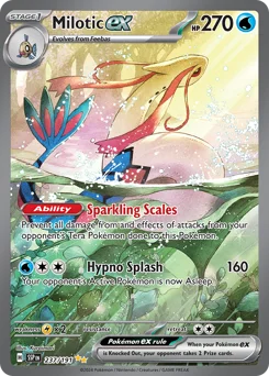 Milotic ex Pokemon card from Surging Sparks, card number 237
