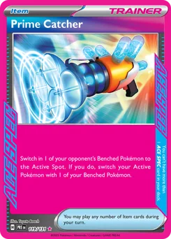 Prime Catcher Pokemon card from Prismatic Evolutions, card number 119