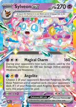 Sylveon ex Pokemon card from Prismatic Evolutions, card number 41