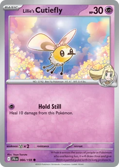 Lillie's Cutiefly Pokemon card from Journey Together, card number 66