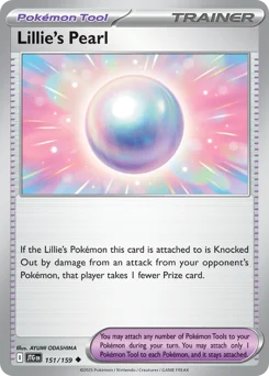 Lillie's Pearl Pokemon card from Journey Together, card number 151