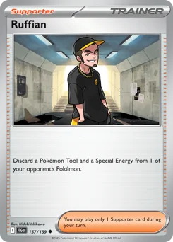 Ruffian Pokemon card from Journey Together, card number 157
