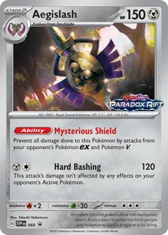 Aegislash Pokemon card from Scarlet & Violet Black Star Promos, card number 60