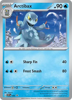 Arctibax Pokemon card from Scarlet & Violet Black Star Promos, card number 64