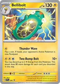 Bellibolt Pokemon card from Scarlet & Violet Black Star Promos, card number 94
