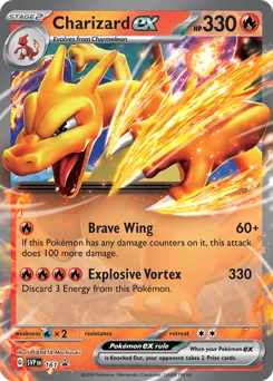 Charizard ex Pokemon card from Scarlet & Violet Black Star Promos, card number 161