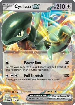 Cyclizar ex Pokemon card from Scarlet & Violet Black Star Promos, card number 18