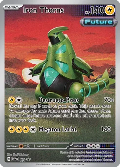 Iron Thorns Pokemon card from Scarlet & Violet Black Star Promos, card number 98