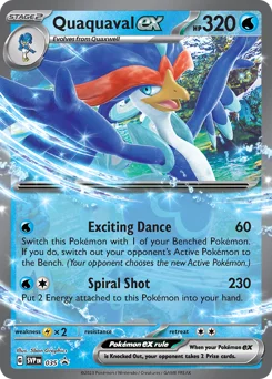 Quaquaval ex Pokemon card from Scarlet & Violet Black Star Promos, card number 35