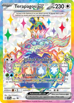Terapagos ex Pokemon card from Scarlet & Violet Black Star Promos, card number 165