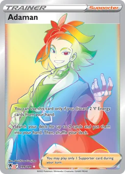 Adaman Pokemon card from Astral Radiance, card number 199