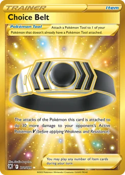 Choice Belt Pokemon card from Astral Radiance, card number 211