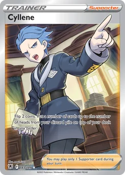 Cyllene Pokemon card from Astral Radiance, card number 183