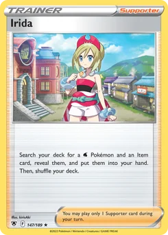 Irida Pokemon card from Astral Radiance, card number 147