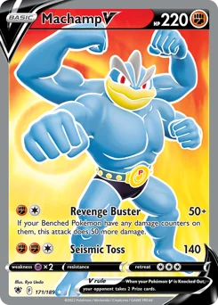 Machamp V Pokemon card from Astral Radiance, card number 171