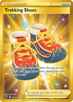 Trekking Shoes Pokemon card from Astral Radiance, card number 215
