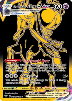 Shadow Rider Calyrex VMAX Pokemon card from Astral Radiance Trainer Gallery, card number TG30