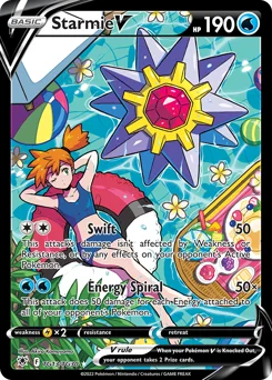 Starmie V Pokemon card from Astral Radiance Trainer Gallery, card number TG13