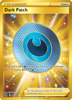 Dark Patch Pokemon card from Lost Origin, card number 216