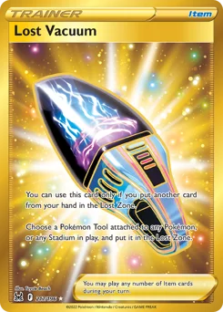 Lost Vacuum Pokemon card from Lost Origin, card number 217