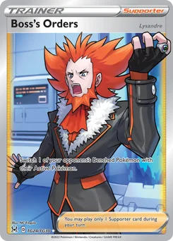 Boss's Orders Pokemon card from Lost Origin Trainer Gallery, card number TG24