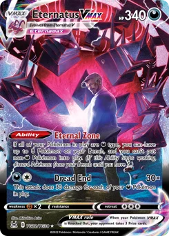 Eternatus VMAX Pokemon card from Lost Origin Trainer Gallery, card number TG22