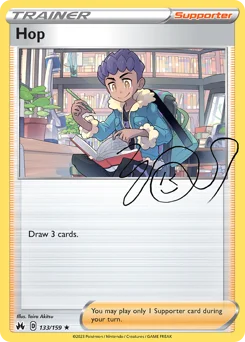 Hop Pokemon card from Crown Zenith, card number 133