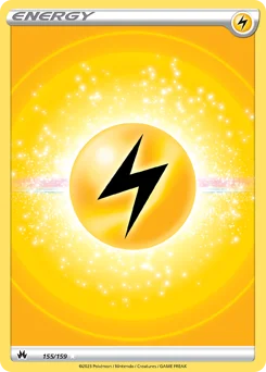 Lightning Energy Pokemon card from Crown Zenith, card number 155