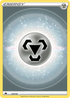 Metal Energy Pokemon card from Crown Zenith, card number 159
