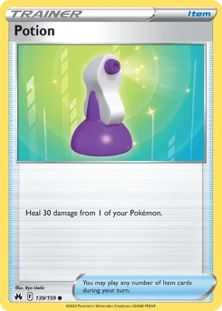 Potion Pokemon card from Crown Zenith, card number 139