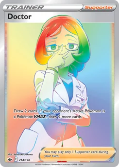 Doctor Pokemon card from Chilling Reign, card number 214