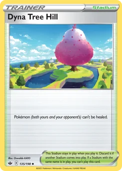 Dyna Tree Hill Pokemon card from Chilling Reign, card number 135