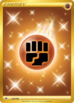 Fighting Energy Pokemon card from Chilling Reign, card number 233