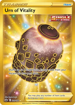 Urn of Vitality Pokemon card from Chilling Reign, card number 229