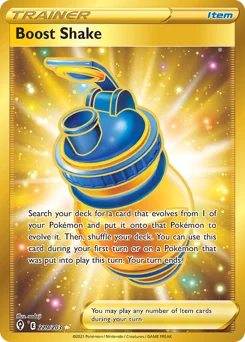 Boost Shake Pokemon card from Evolving Skies, card number 229