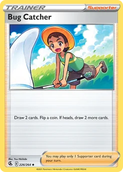 Bug Catcher Pokemon card from Fusion Strike, card number 226