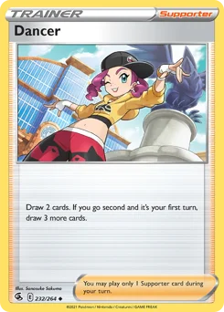 Dancer Pokemon card from Fusion Strike, card number 232
