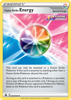 Fusion Strike Energy Pokemon card from Fusion Strike, card number 244