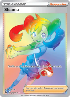 Shauna Pokemon card from Fusion Strike, card number 278